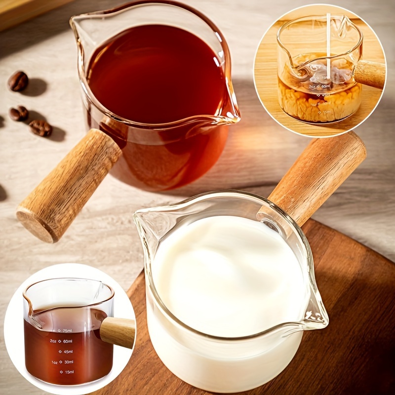 Espresso Shot Glass - Çift dekantör şişe ağzı isıya dayanıklı