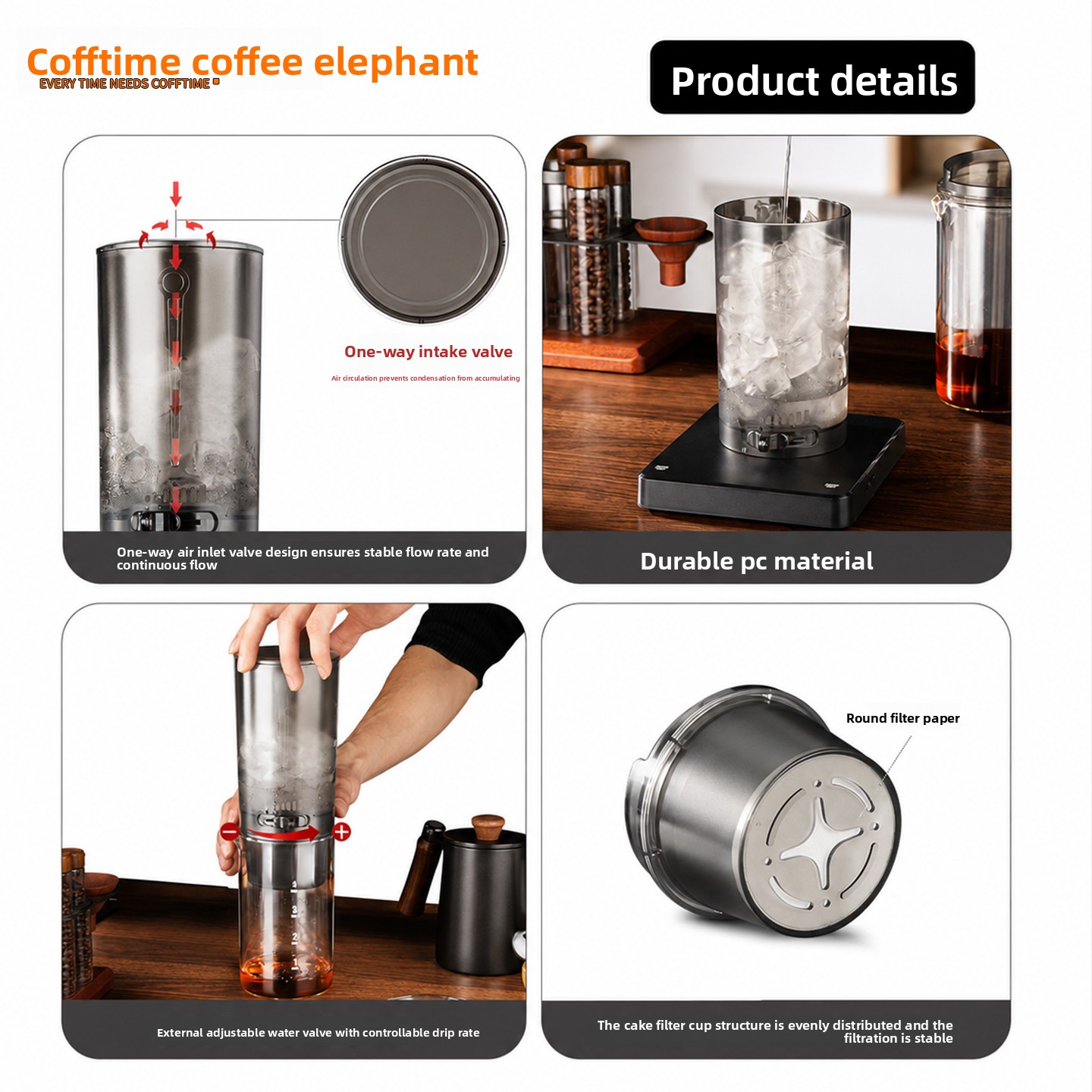 450 ml Soğuk Demleme Kahve Mak - Coffee Equipment For Camping incelemesi ve fiyatı